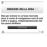 Ancora addebiti anomali con H3G, ora tocca al sito mobile di Corriere.it