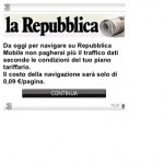 H3G, anche Repubblica Mobile diventa ufficialmente a pagamento