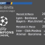 Arsenal – Barcellona e Inter – CSKA Mosca: diretta quarti di Champions live