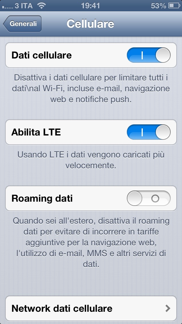 Copertura lte roma tre