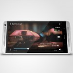 HTC One max Glacial Silver  Horizontal Oblique