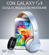 Samsung Galaxy S5: gratis Galaxy Gear Fit o cuffie Level on (promo Samsung Exclusive giugno 2014)