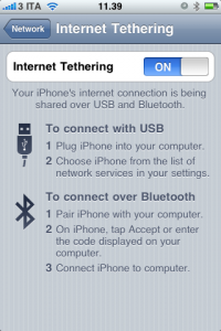 iPhone 3.0 tethering
