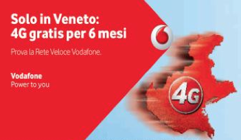 Extra 2GB 4G Speciale Veneto: LTE gratis 6 mesi