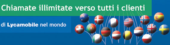 Lycamobile marzo 2014: chiamate illimitate gratis mondo Lyca