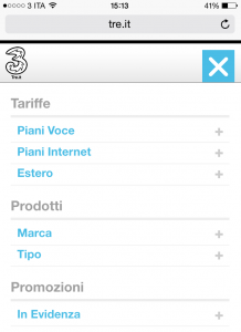 www.tre.it versione mobile