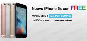 I nuovi Apple iPhone 6s con #FREE di 3 Italia