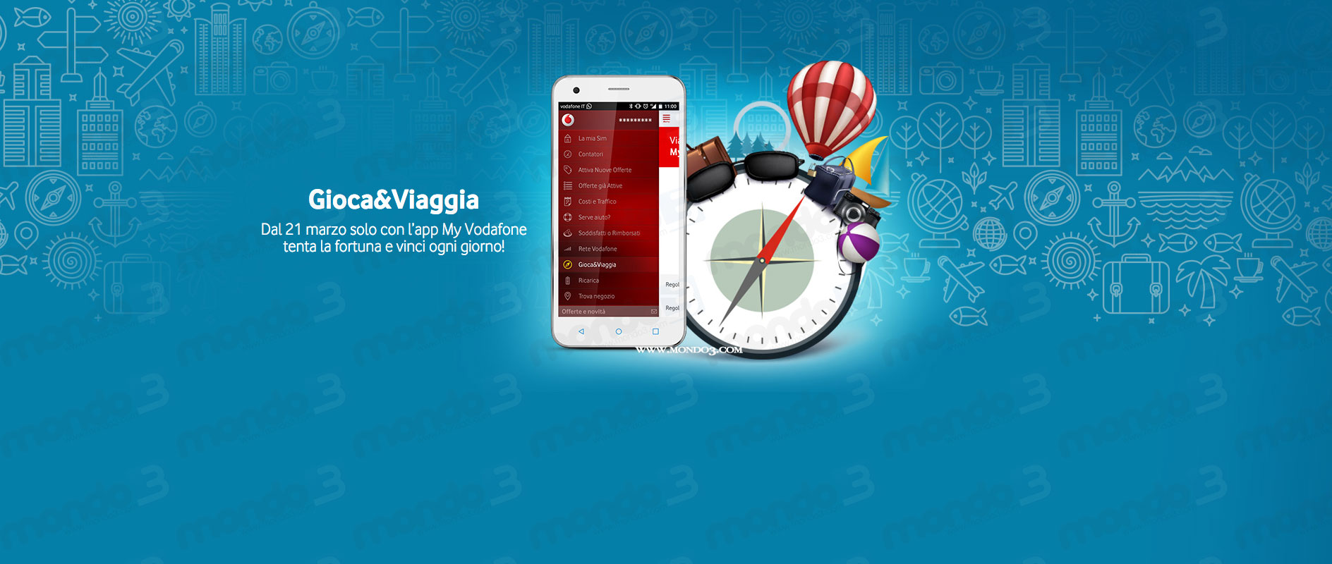Gioca&Viaggia, il concorso Vodafone Italia