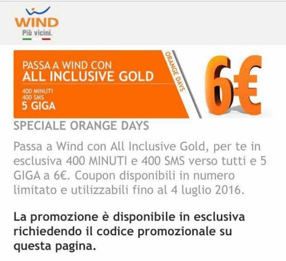 Wind All Inclusive Gold 5 Giga