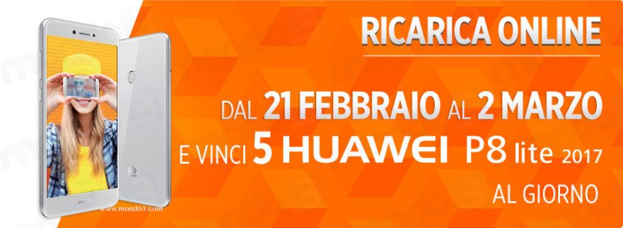 Concorso Wind RICARICA E VINCI 21 Febbraio Huawei P8 Lite 2017