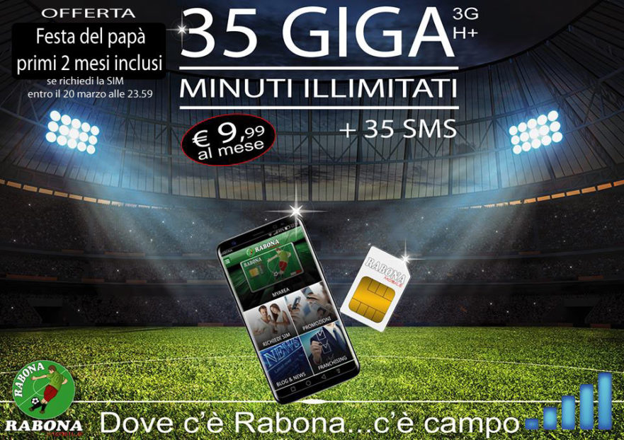 Offerta speciale per la Festa del Papà di Rabona Mobile Mondiale Social