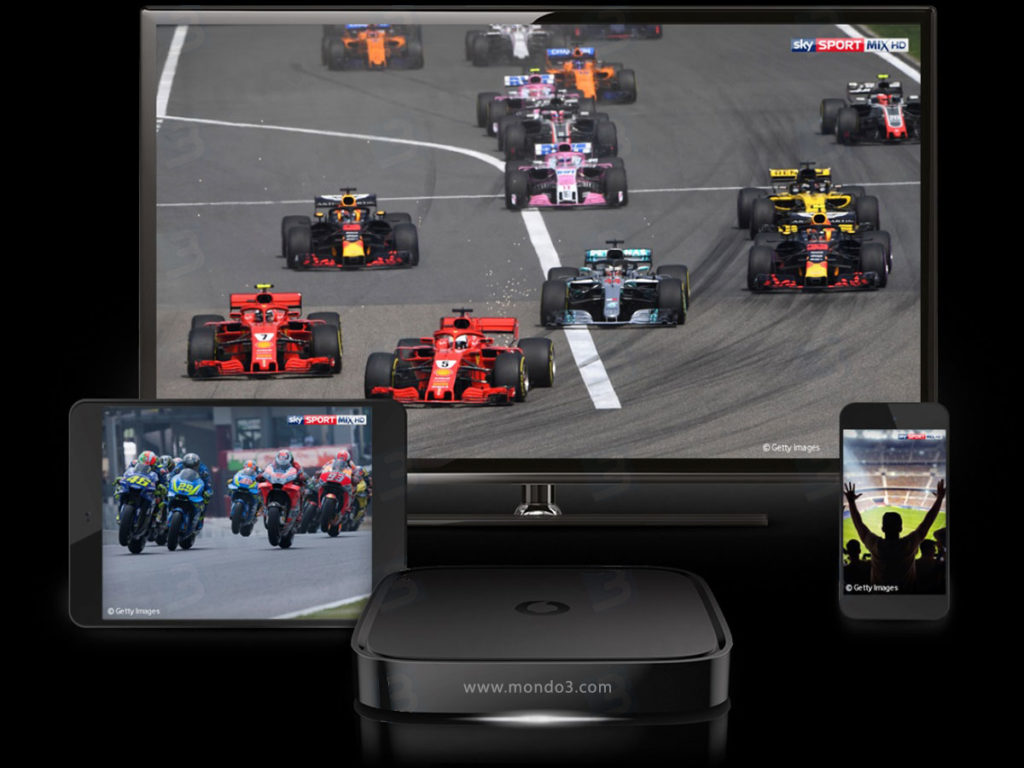 Sky Sport Mix HD è il canale in esclusiva in live streaming per Vodafone TV con Calcio, Formula 1, MotoGP, Tennis, Rugby, Golf e Wrestling