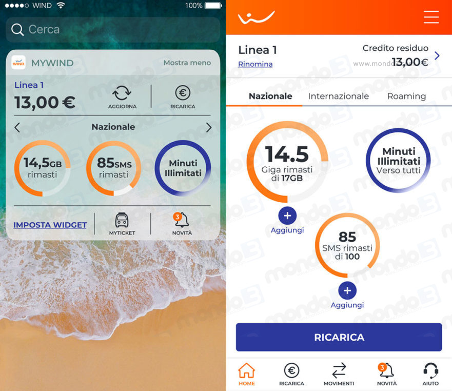 App MyWind: restyling settembre 2018