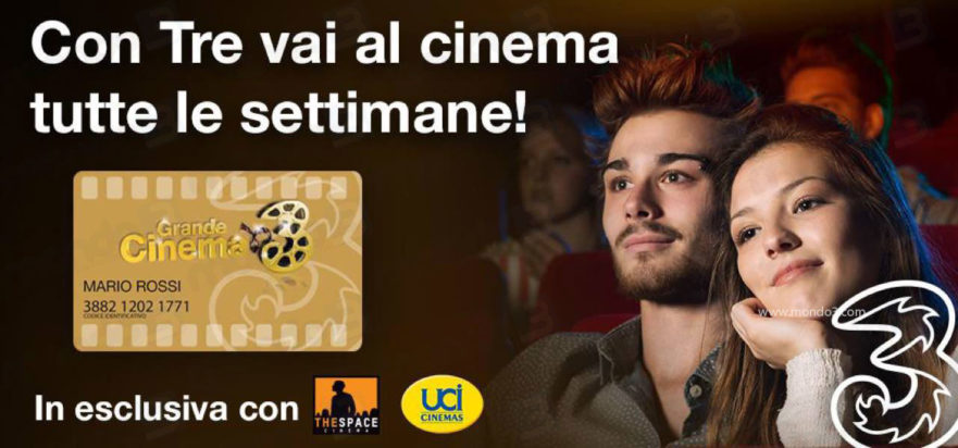 Promozione Grande Cinema 3: rinnovo GC3 (Gold) ottobre-dicembre 2018