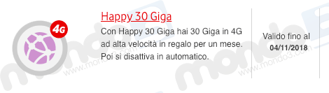 Vodafone Happy 30 Giga - descrizione nel Fai Da Te 190 web