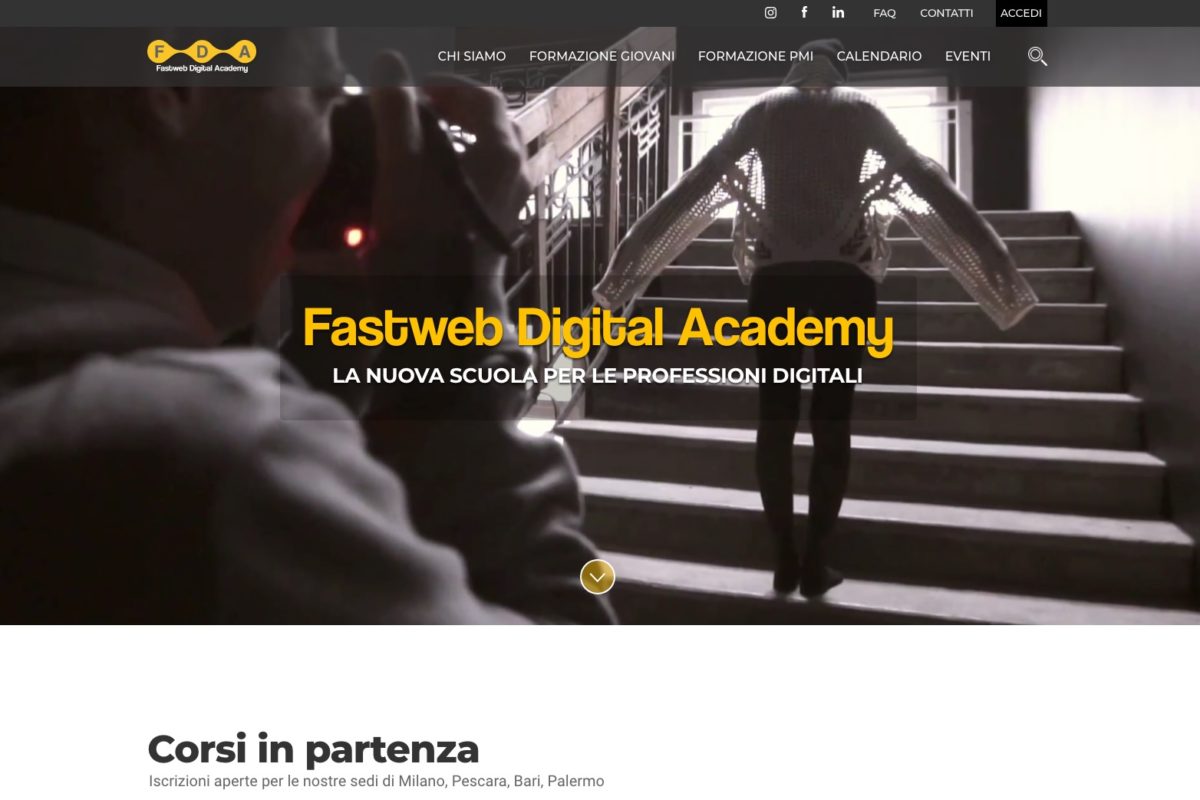 Fastweb Digital Academy, superato il milione di pa &hellip;