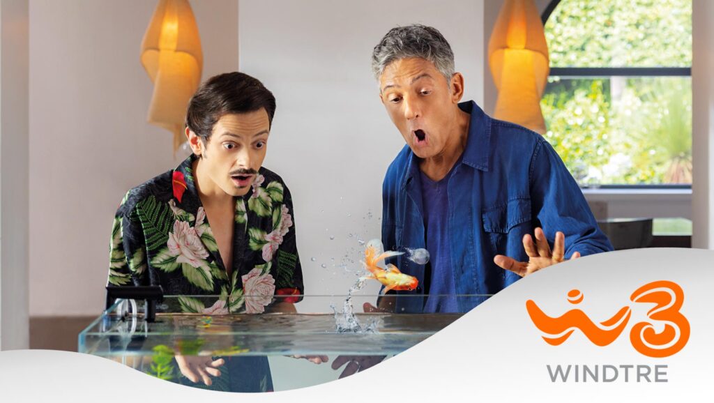 Fibra WINDTRE: lo spot TV con Fiorello e Rovazzi