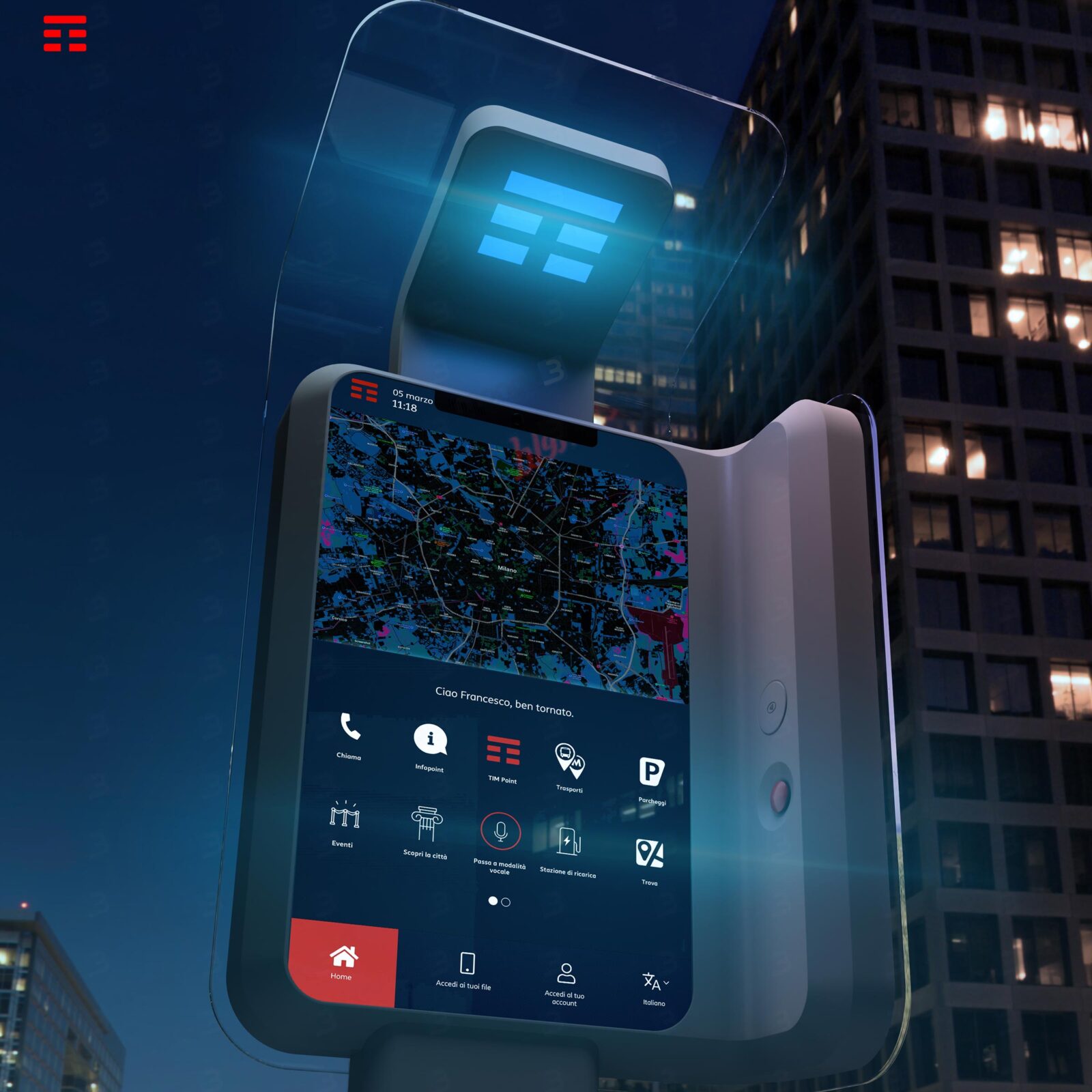 TIM presents the smart and digital telephone booths of the future