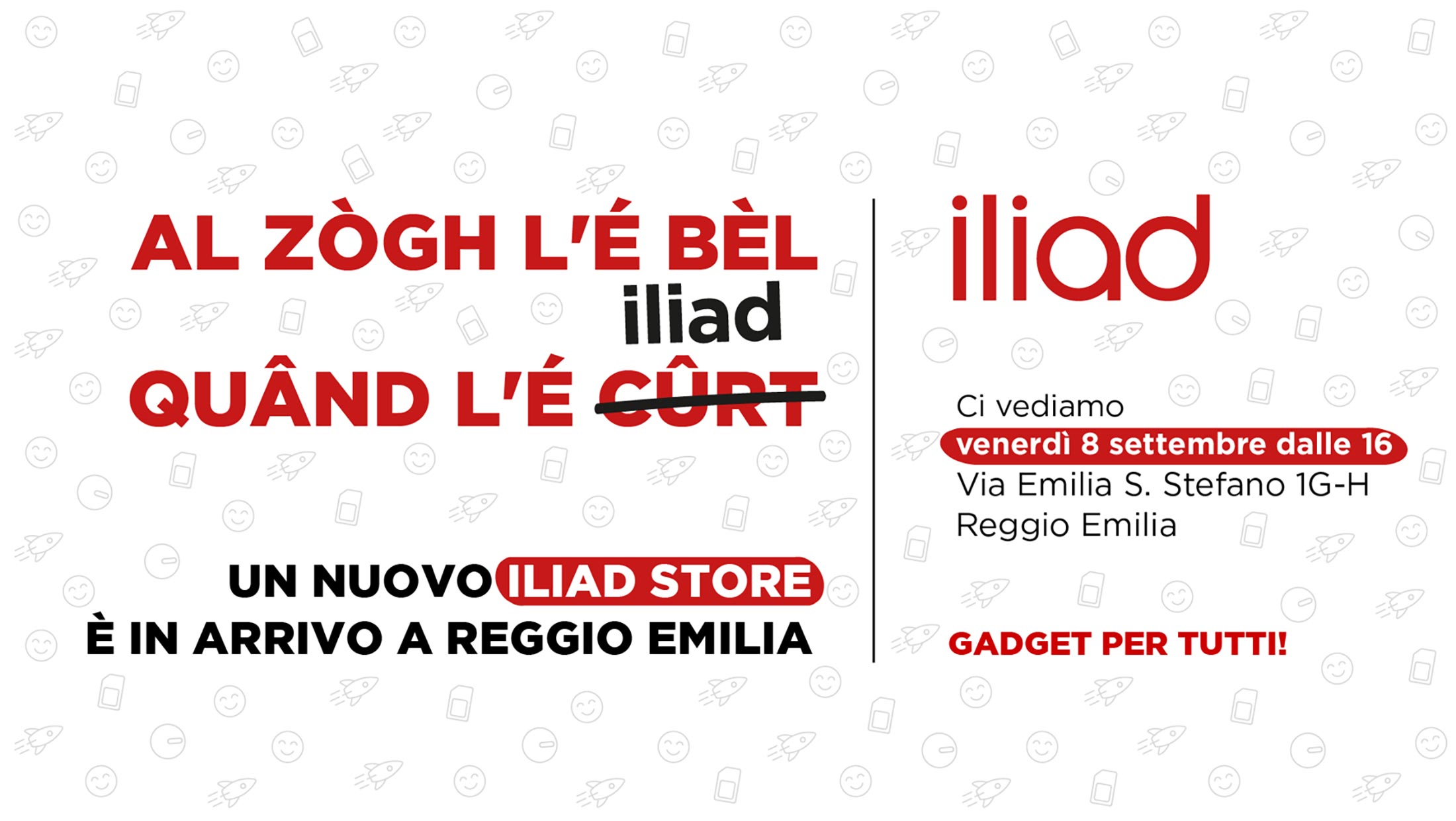 iliad, arriva il primo flagship store a Reggio Emilia