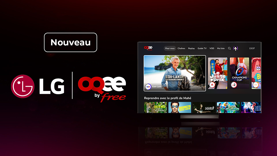 iliad, the OQEE app arrives on LG’s French smart TVs