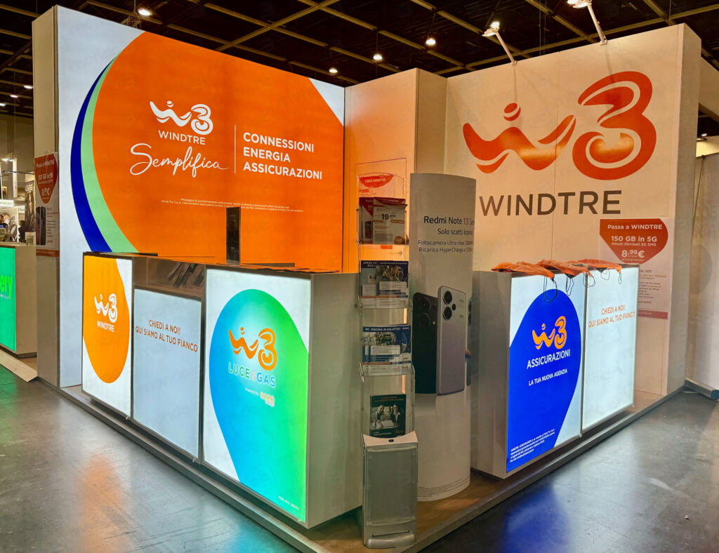 WINDTRE: lo stand alla Fiera Campionaria di Padova 2024 - Foto: Mondo3