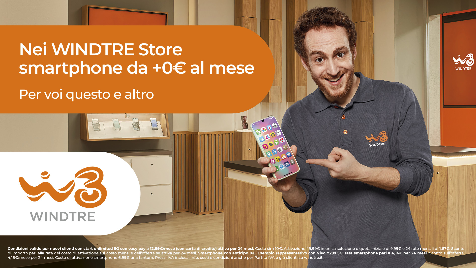 Smartphone a zero euro, lo spot WINDTRE con gli st &hellip;