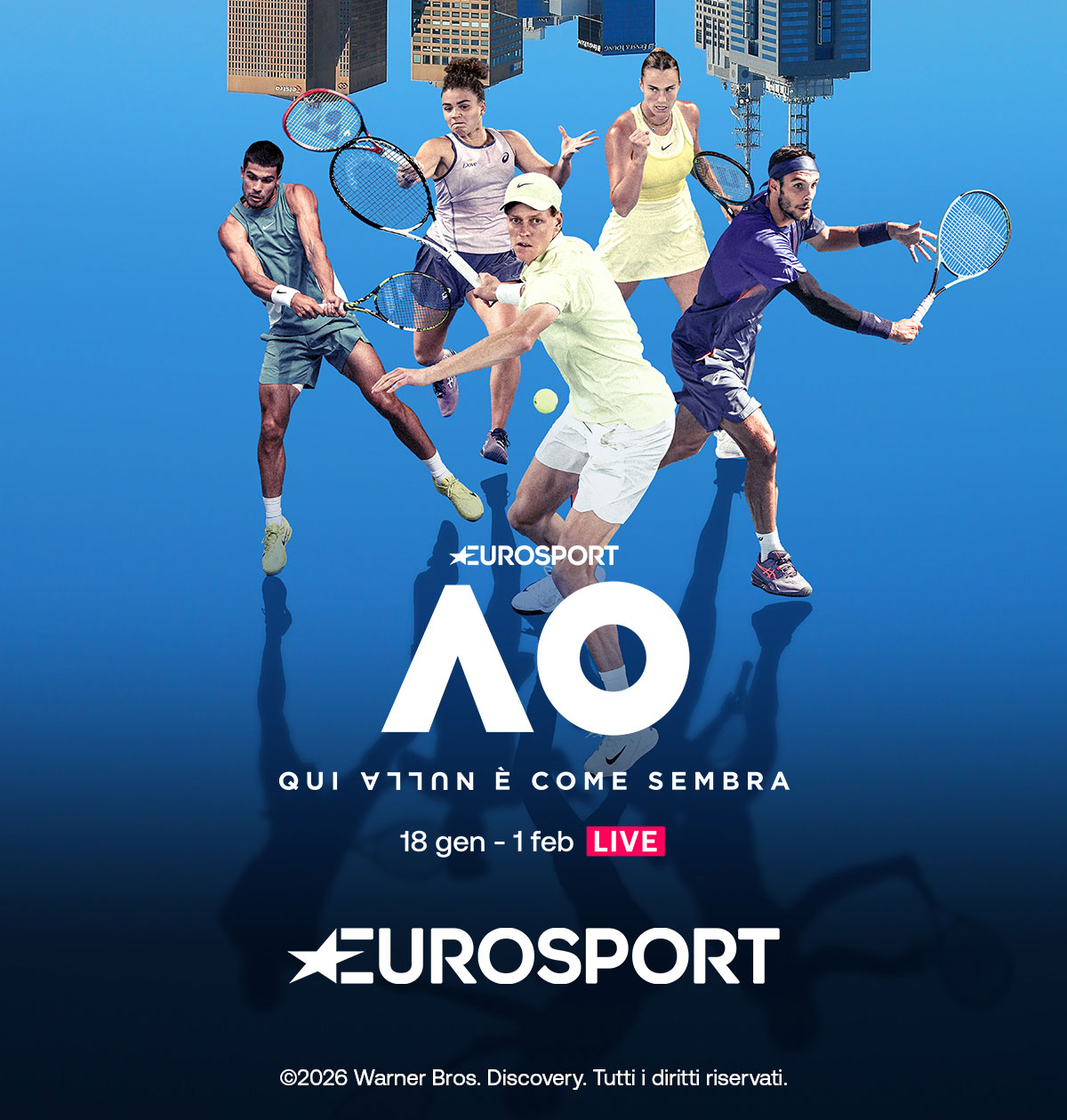 TIMVision con Eurosport: tutti i match degli Austr &hellip;