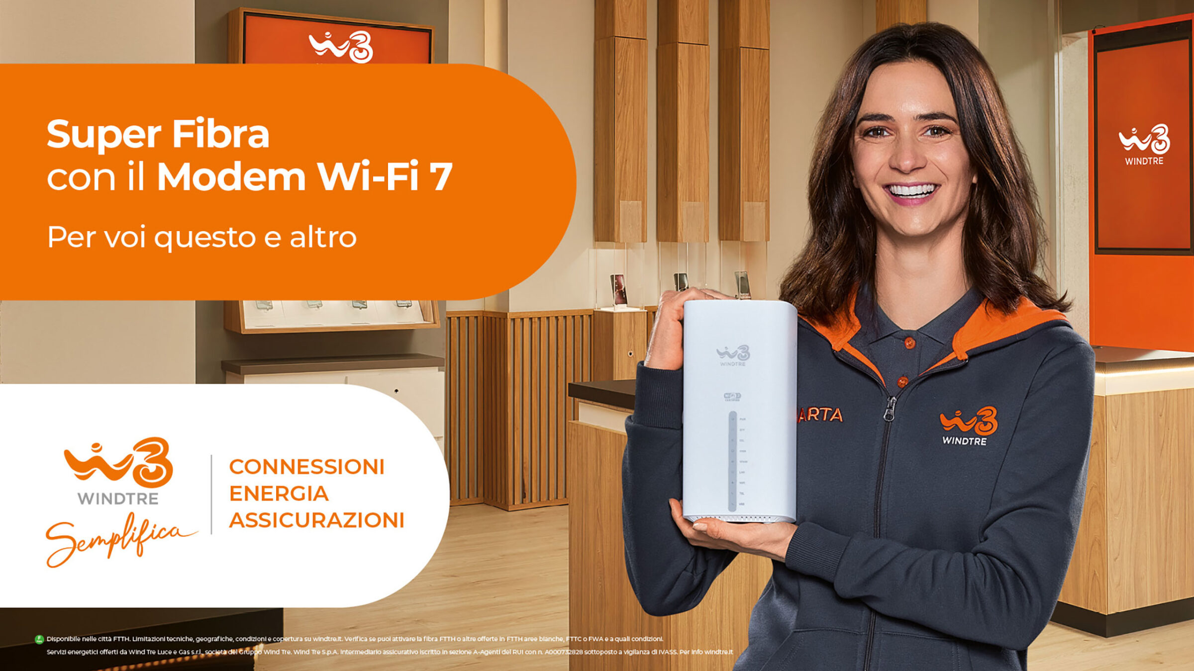 Con il nuovo modem Wi-Fi 7 e SuperFibra WINDTRE la &hellip;