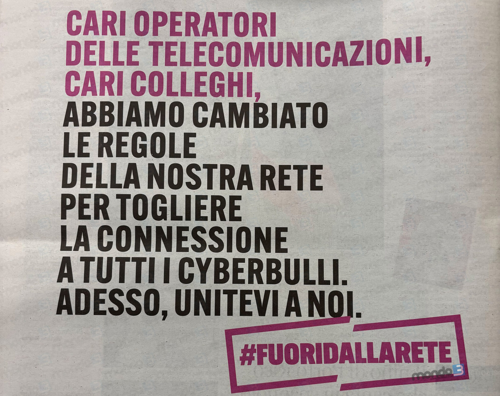 Contro il cyberbullismo, Intred chiama a raccolta  &hellip;